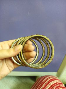 Elegant Beaded Bangle Set
