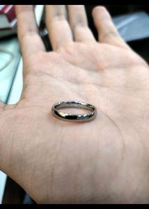 Band Ring Plan Round Pure Silver 925