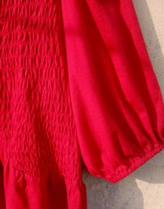 Red Casual Top 💋🛍️