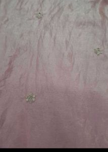 Beautiful light pink Saree with Blouse