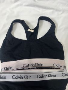 Calvin Klein Black Bra and Panty Set