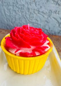Jar Candle With Rose