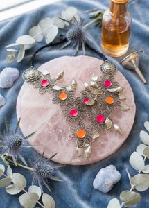 New Boho Floral Statement Necklace