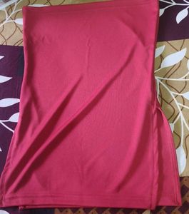 Solid Red colour tube top