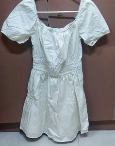 Pure white cotton dress, brand new