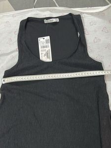 NEW MANGO Black Sleeveless Top
