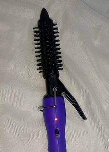 2-in-1 Hair Curling Iron and Styling Brush