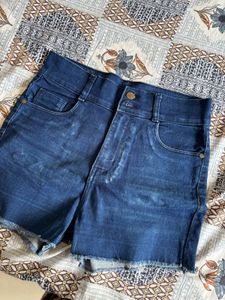 High Waisted Denim Shorts