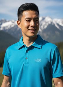 The North Face Blue Polo Shirt