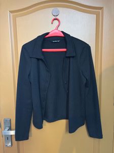 ribbed cardigan