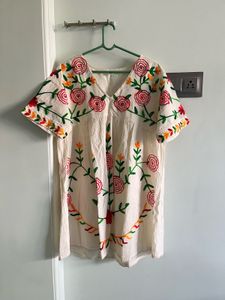 Embroidered Cotton Kurta
