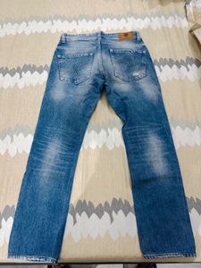 SPYKAR Distressed Blue Denim Jeans