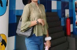 Olive green tunic Top 🦋