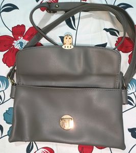 Gray Crossbody Bag