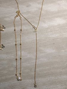 Chic Gold Tone Layered Necklaces