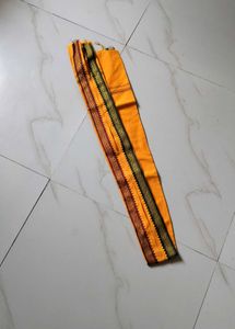 Elegant Yellow Cloth with Intricate Border