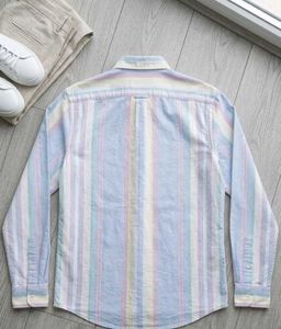 Striped Button-Up Shirt