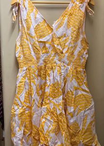Westside Yellow Floral Mini Dress