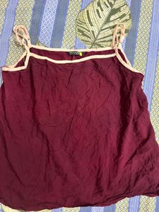 Maroon Camisole Top