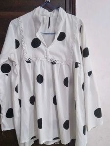 Cute Polka Dot Tunic Top
