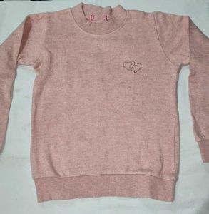 Pink Heart Detail Sweater