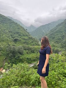 Navy Blue Casual Mini Dress