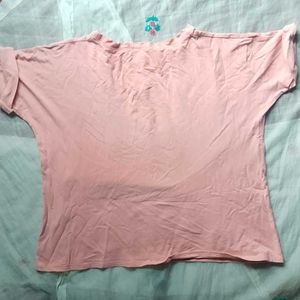 Pink Oversized Graphic Top