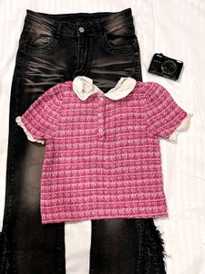 cute pink top
