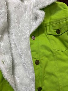Green Sherpa Lined Jacket 🍀