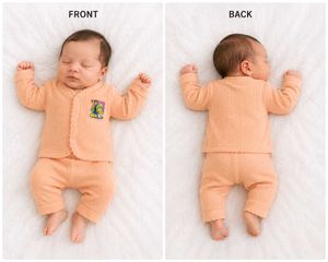 Newborn Unisex Soft Front Open Full Sleeves Baby S