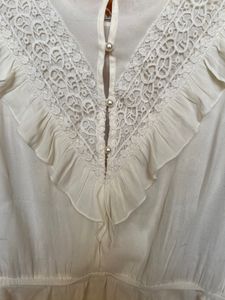 White Embroidered Top
