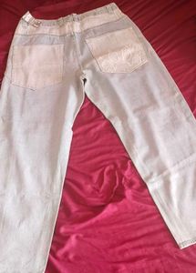 Women's Light Wash Wide-Leg Denim Jeans – Casual