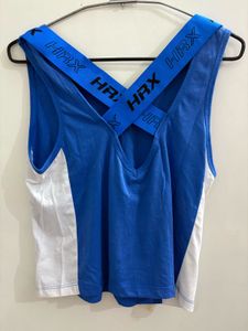 HRX Blue &amp; White Tank Top