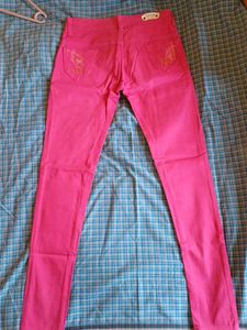 Pink Denim Jeans