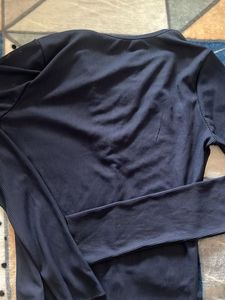 Stylish Navy Long Sleeve Top