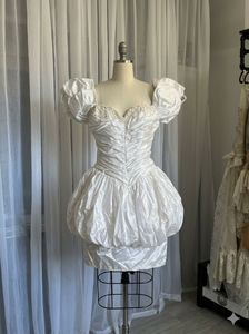White Bridal Bridgeton inspired vintage gown