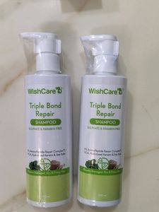2 WishCare Triple Bond Repair Shampoo 2pc