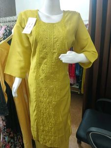 Yellow Kurta Set with Dupatta