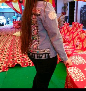 Denim Jacket With Embroidery