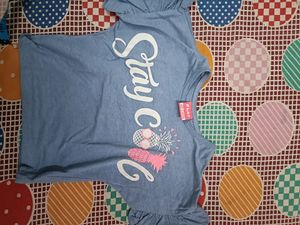 Kids Girls Smart Crop Top For 2 To 4 Years Old Girl
