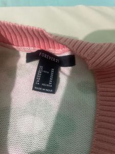 Pink Floral Button-Up Cardigan