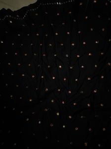 Black lehenga highly flared