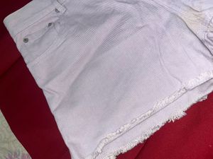 Light Purple Denim Shorts