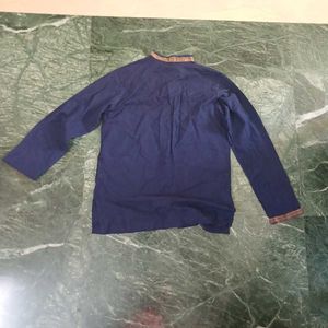 Fabindia Navy Blue Women's Shirt