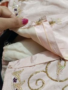 Pink hand work Designer Blouse
