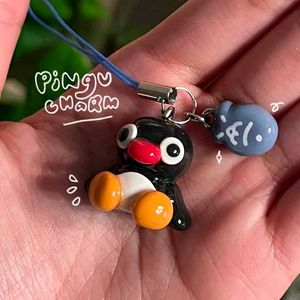 Cute Pingu Charm Keychain