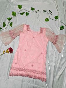 Embellished Flare Jeans with kurti