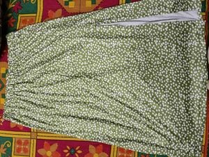 Green Dotted pattern Skirt
