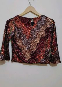 Beautiful Shimmer Party Wear Skirt- Top