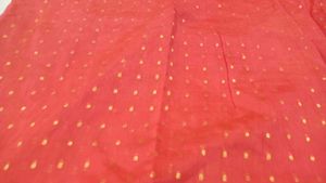 Beautiful Red Saree with Golden Border